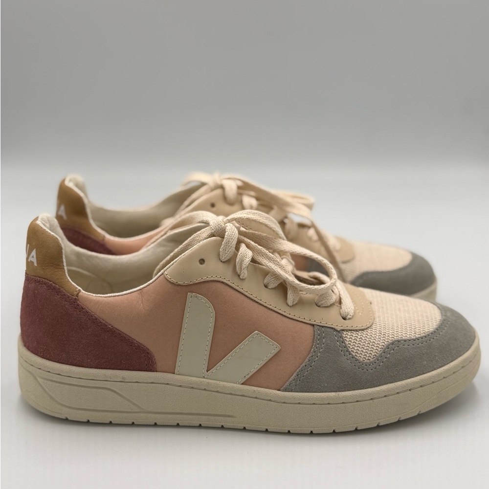 Veja Women’s V-10 Sneakers in Blush, Rose, Cream & Gray